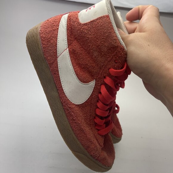 Nike Blazer Mid, Orange Suede Shoes Sneakers, Women’s 5.5 (518171-801) - Picture 7 of 14